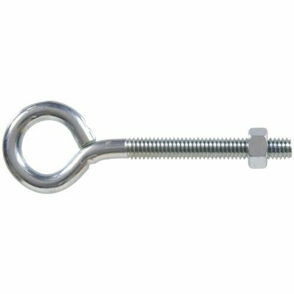 Hillman Hardware Essentials Eye Bolt with Nut, 5/16-18 Thread, Coarse Thread, 0.75in IDx1.406in OD Dia Eye, Stl 320724